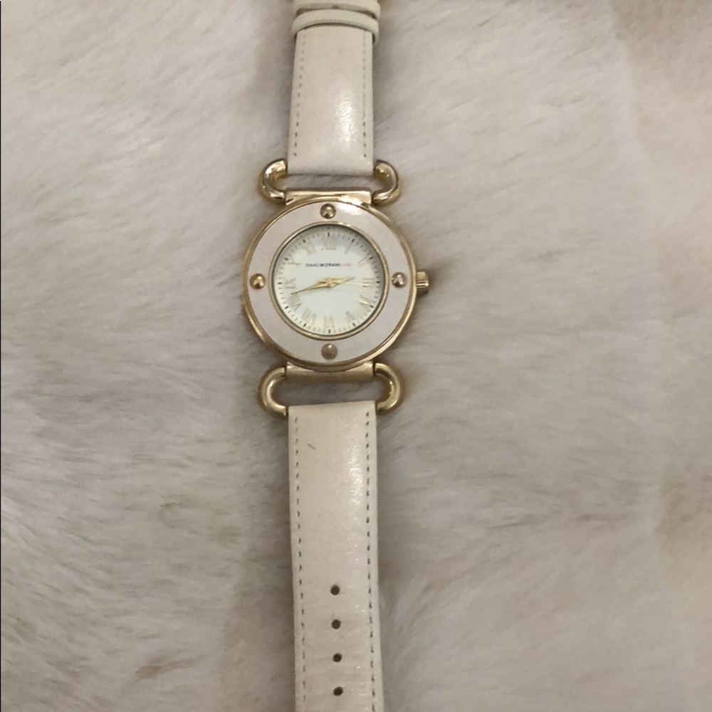 EUC Isaac Mizrahi Live leather band watch